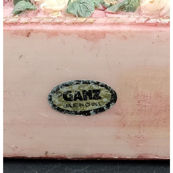 Beautiful Ganz Quartz Pink Floral Clock (doesn't work, may need battery ) - Picture 11 of 12